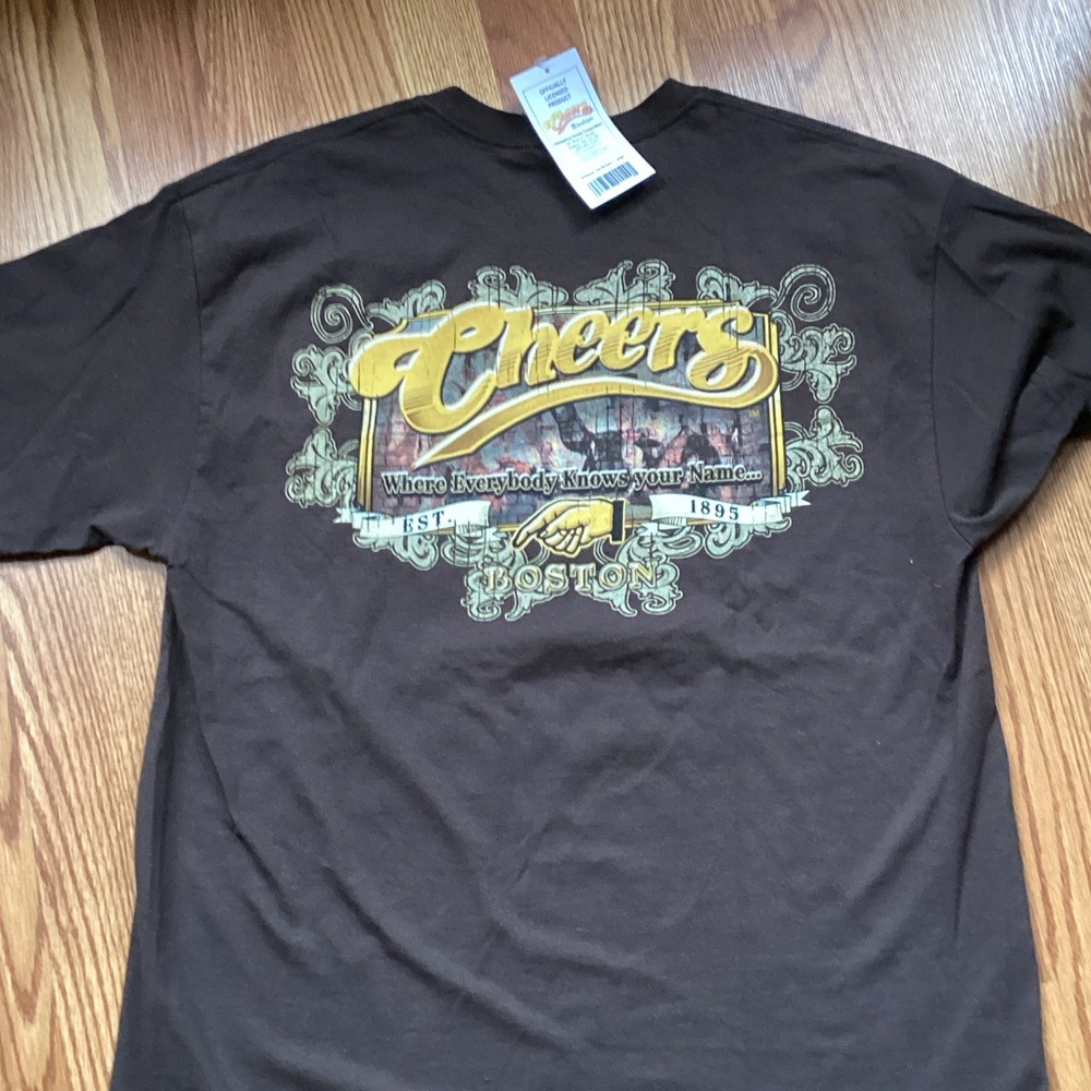 Cheers Graphic Brown T-Shirt